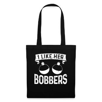 Ich mag ihre Bobber - Stoffbeutel - Schwarz - Vorne