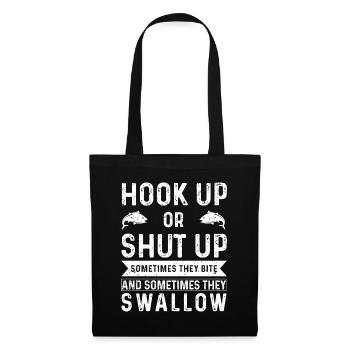 Brancher ou se taire Parfois, ils mordent et parfois - Sac en tissu - noir - Devant