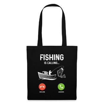 La pêche est un métier - Sac en tissu - noir - Devant