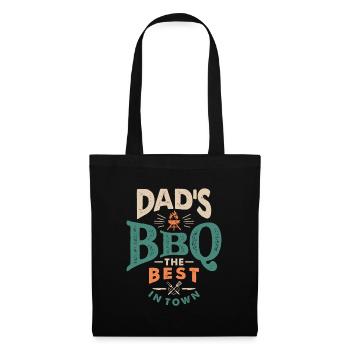 Papas BBQ - Opa genehmigt! Vatertag - Stoffbeutel - Schwarz - Vorne