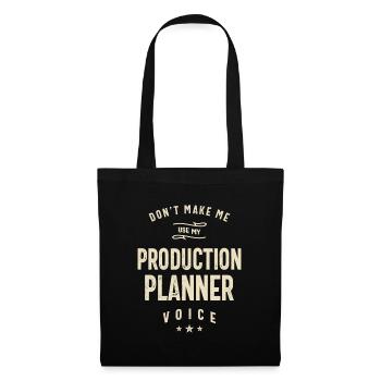 Stimme des Produktionsplaners - Stoffbeutel - Schwarz - Vorne