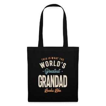 Le plus grand grand-père du monde - Papy - Sac en tissu - noir - Devant