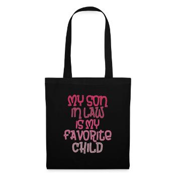 J’ai bien élevé ma fille, mon gendre - Sac en tissu - noir - Devant