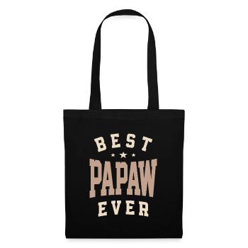 Meilleur papaw de tous les temps - Papa Grand-père - Sac en tissu - noir - Devant