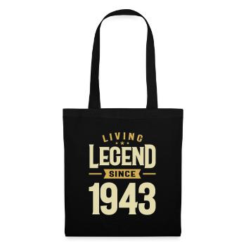 Living Legend Since 1943 - 80 Years Awesome! - Tote Bag - black - Front