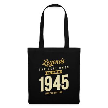 Légendes nées en 1945 Les vrais ont 78 ans! - Sac en tissu - noir - Devant