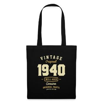Vintage Original 1940 - 83rd birthday - Tote Bag - black - Front