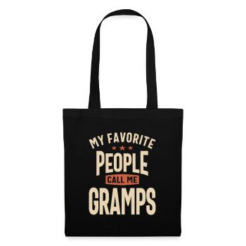 Gramps - My Favorite People - Dad and Grandpa - Tote Bag - black - Front