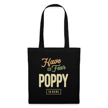Poppy's Superhero Squad - Papa und Opa - Stoffbeutel - Schwarz - Vorne