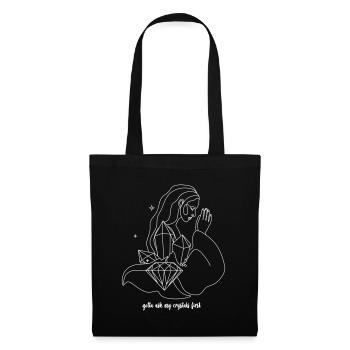 Ask My Crystals - Stoffbeutel - Schwarz - Vorne