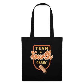 Team Fourth Grade Teacher Student Back to School - Tote Bag - black - Front