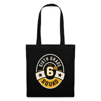 Sixth 6th Grade Squad Team Back To School - Tote Bag - black - Front