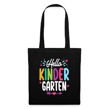 Bonjour Élève enseignant de la maternelle et de la rentrée scolaire - Sac en tissu - noir - Devant