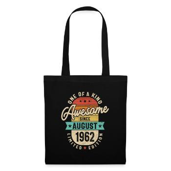 Génial depuis août 1962 - 61e anniversaire - Sac en tissu - noir - Devant
