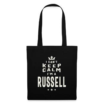 I Can't Keep calm I'm a Russell Name - Tote Bag - black - Front