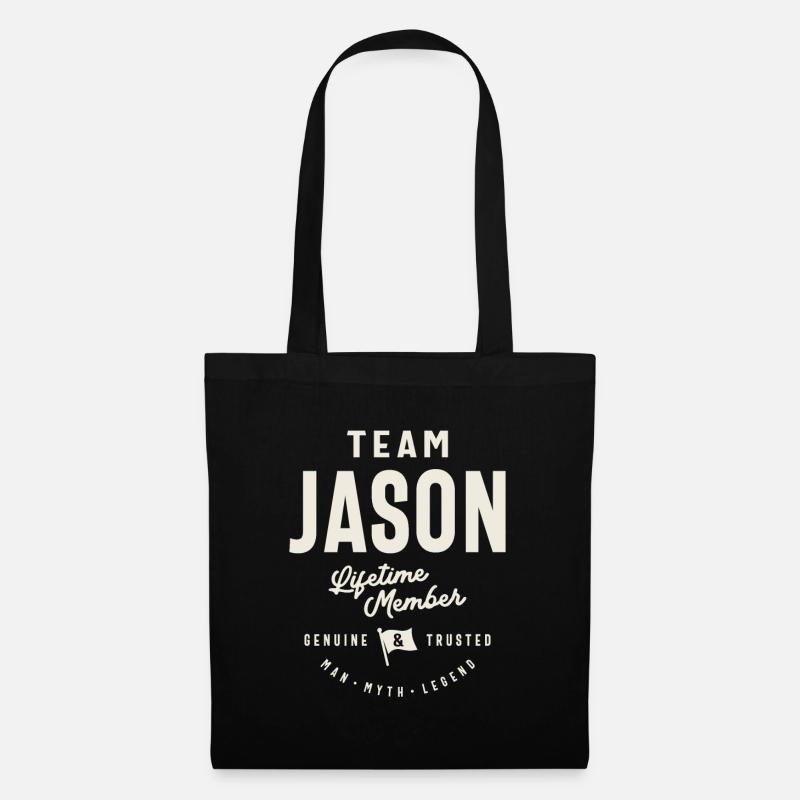 Team Jason Lebenslanges Mitglied Jason Name - Stoffbeutel - Schwarz