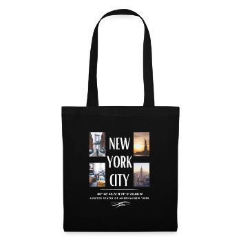 New York City Skyline NYC Manhattan - Tote Bag - black - Front