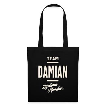 Team Damian Lifetime Member - Damian Name - Tote Bag - black - Front