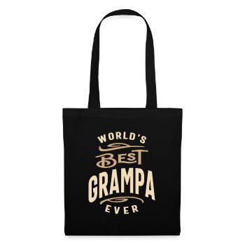 World's Best Grampa Ever Design - Tote Bag - black - Front