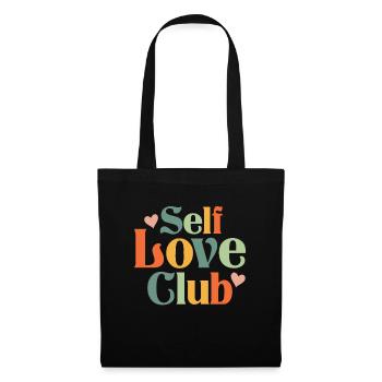 Vintage Self Love Club - Christian inspirant - Sac en tissu - noir - Devant