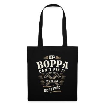 If Boppa Cant Fix It Were All Screwed Grandpa - Tote Bag - black - Front