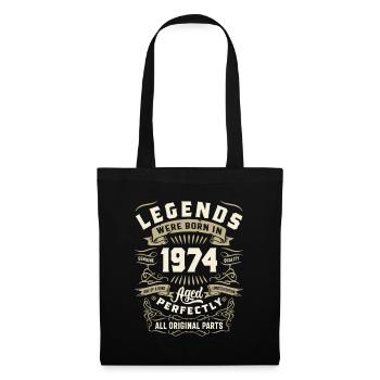 49 Years Old Gifts Vintage 1974 49th Birthday - Tote Bag - black - Front