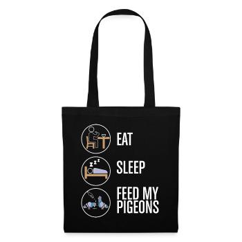 Feed My Pigeons Design pour les amoureux des pigeons - Sac en tissu - noir - Devant