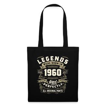 November 1960 Geschenke zum 63. Geburtstag 63 Jahre alt - Stoffbeutel - Schwarz - Vorne