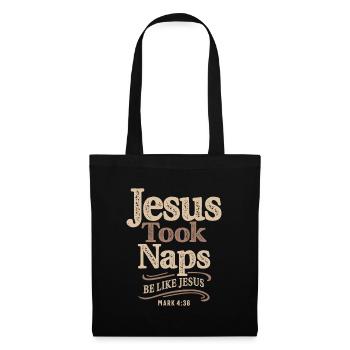 Be Like Jesus Mark 4:38 Christian Quote - Tote Bag - black - Front