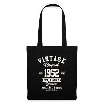 1952 71e anniversaire cadeaux 71 ans hommes femmes - Sac en tissu - noir - Devant