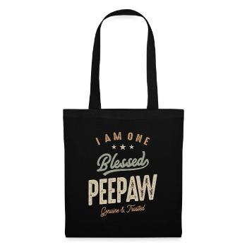 Je suis un béni peepaw drôle grand-père - Sac en tissu - noir - Devant