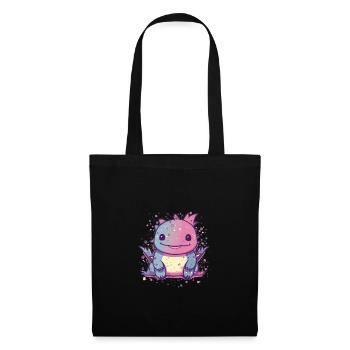 Mignon Style Anime Axolotl Kawaii - Sac en tissu - noir - Devant