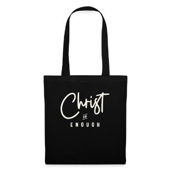 Christ est assez source d’inspiration citation chrétienne - Sac en tissu - noir - Devant