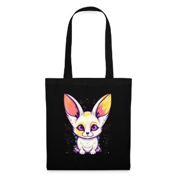 Mignon Anime Style Fox Kawaii - Sac en tissu - noir - Devant