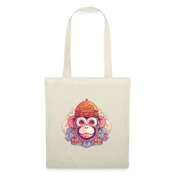 Mignon Anime Style Macaque Kawaii - Sac en tissu - nature - Devant