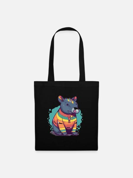 Cute Anime Style Malayan Kawaii - Tote Bag - black