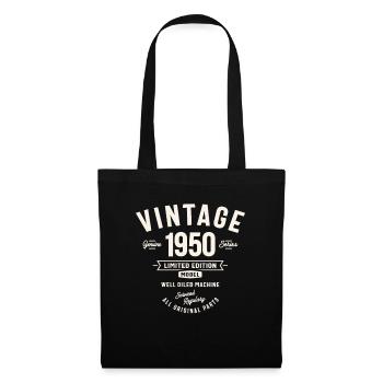 1950 74. Geburtstag Geschenke 74 Jahre alte Männer Frauen - Stoffbeutel - Schwarz - Vorne