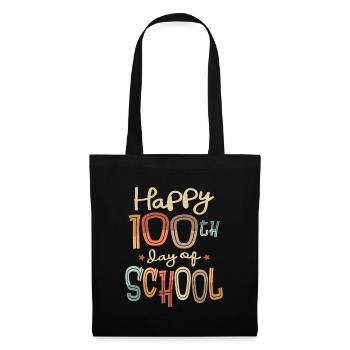 100th Day Of School Teacher Student Men Women Kids - Tote Bag - black - Front