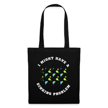 I Might Have A Dinking Problem Pickleball Paddle - Tote Bag - black - Front