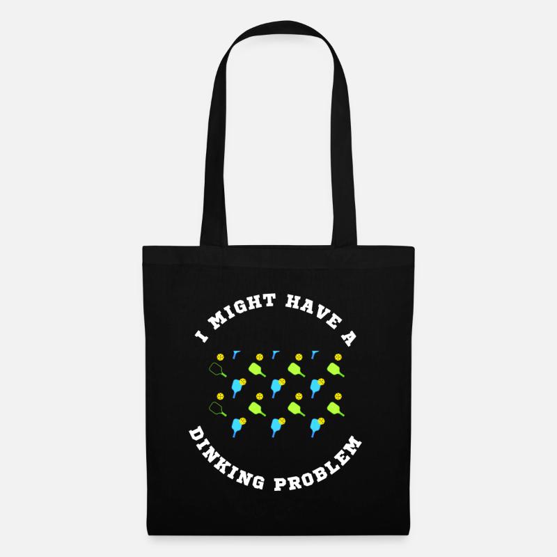 I Might Have A Dinking Problem Pickleball Paddle - Tote Bag - black