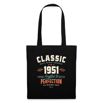 1951 73. Geburtstag Geschenke 73 Jahre alte Männer Frauen - Stoffbeutel - Schwarz - Vorne