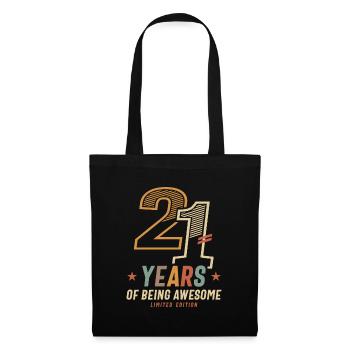 21 ans d’être génial 2003 21e anniversaire - Sac en tissu - noir - Devant
