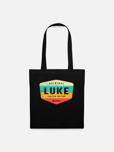 Luke Personalisierter Name - Luke - Stoffbeutel - Schwarz