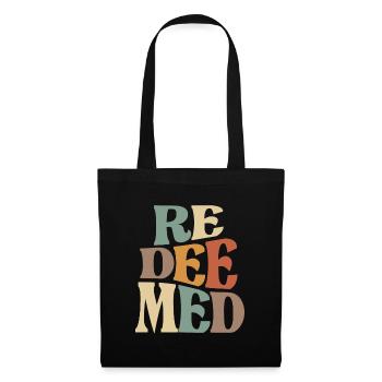 Redeemed Christian Quote - Faith and Redemption - Tote Bag - black - Front