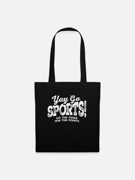 Yay Go Sport - Lustige Sportarten - Stoffbeutel - Schwarz