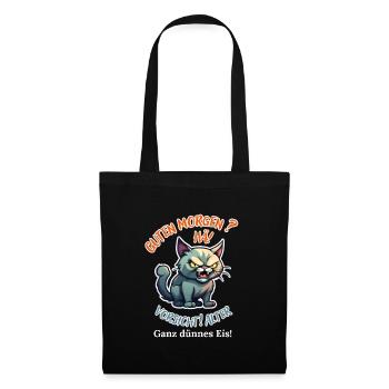 Good morning? Huh! Beware of old very thin ice - Tote Bag - black - Front