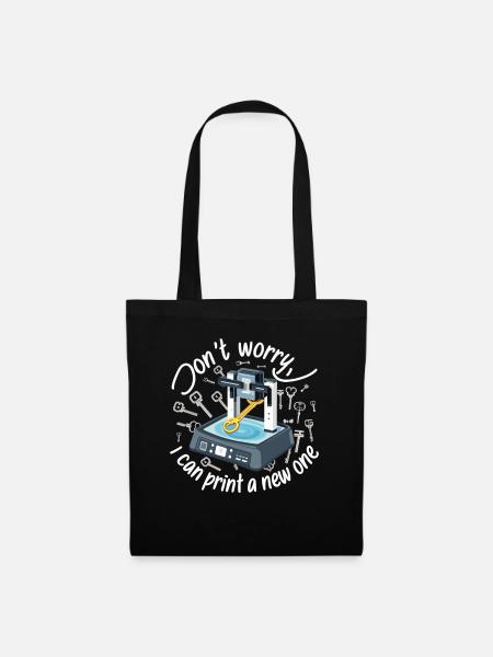 Don't worry, I can reprint it 3D printing - Tote Bag - black