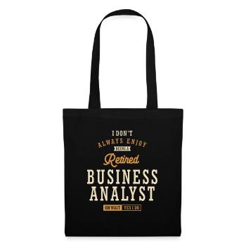 Retired Business Analyst - Tote Bag - black - Front