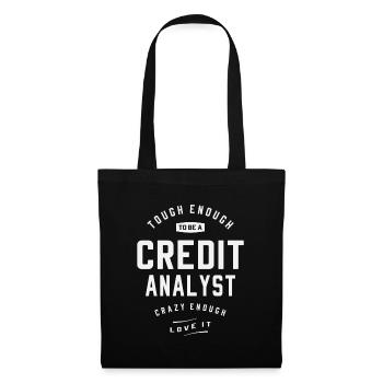 Fou de ce que je fais - Analyste de crédit difficile - Sac en tissu - noir - Devant