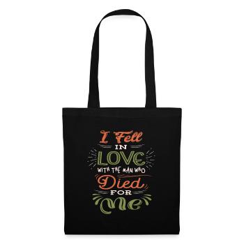 Love Found in Sacrifice - Christian Quote - Tote Bag - black - Front